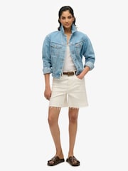 Superdry Embellished Denim 100% Cotton Jacket - Image 3 of 6