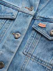Superdry Embellished Denim 100% Cotton Jacket - Image 6 of 6