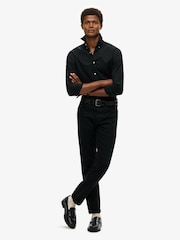Superdry Black Essentials Tailored Lite Shirt - Image 3 of 5