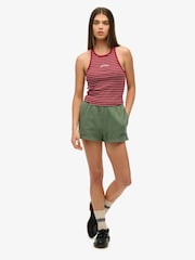Superdry Red Essential Logo Striped Racer Vest Top - Image 3 of 5