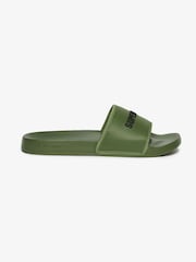 Superdry Green Tarp Core Sliders - Image 3 of 7