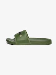 Superdry Green Tarp Core Sliders - Image 4 of 7