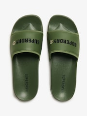 Superdry Green Tarp Core Sliders - Image 5 of 7