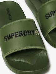 Superdry Green Tarp Core Sliders - Image 7 of 7