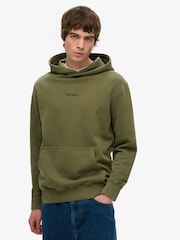 Superdry Green Micro Logo Hoodie - Image 1 of 6