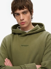 Superdry Green Micro Logo Hoodie - Image 4 of 6