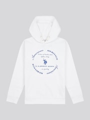 U.S. Polo Assn. White Boys Premium Print Interlock Hoodie - Image 6 of 8