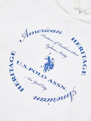 U.S. Polo Assn. White Boys Premium Print Interlock Hoodie - Image 8 of 8