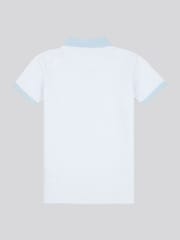 U.S. Polo Assn. Blue Boys Smart Two Tone Zip Polo Shirt - Image 6 of 7