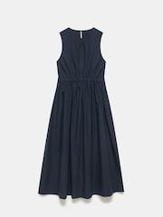 Mint Velvet Blue Twist 100% Cotton Midi Dress - Image 8 of 8