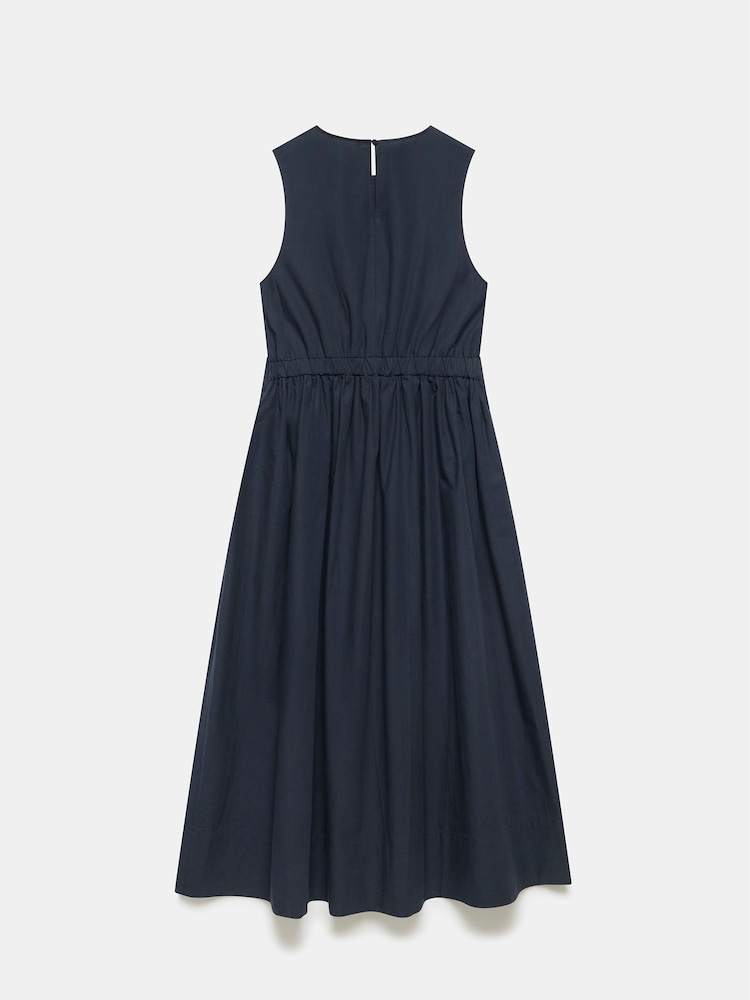 Mint Velvet Blue Twist 100% Cotton Midi Dress - Image 8 of 8