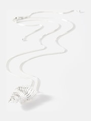 Mint Velvet Silver Tone Shell Pendant - Image 2 of 4