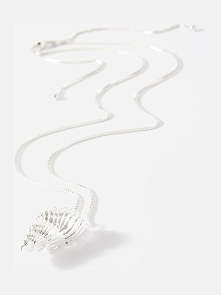 Mint Velvet Silver Tone Shell Pendant - Image 2 of 4