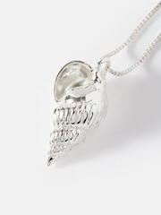 Mint Velvet Silver Tone Shell Pendant - Image 3 of 4