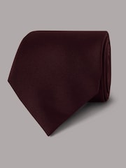 Hawes & Curtis Red Plain Repp Tie - Image 2 of 3
