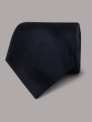 Hawes & Curtis Blue Plain Repp Tie - Bild 1 von 3