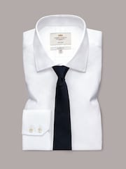 Hawes & Curtis Blue Plain Repp Tie - Bild 3 von 3