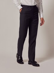 Hawes & Curtis Slim Twill  Black Trousers - Image 1 of 3