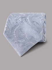 Hawes & Curtis Blue Wedding Paisley Tie - Image 1 of 3