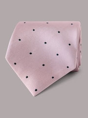Hawes & Curtis Pink Spot Repp Tie - Bild 1 von 3