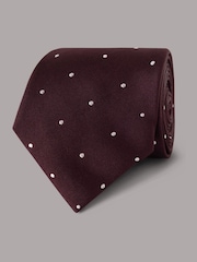 Hawes & Curtis Red Spot Repp Tie - Bild 1 von 3