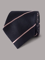 Hawes & Curtis Blue Stripe Repp Tie - Image 1 of 3