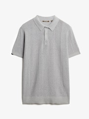 Superdry Kurzärmeliges Strick-Poloshirt - Bild 5 von 6