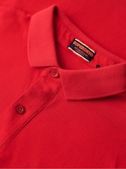 Superdry Red City Pique Polo Shirt - Image 5 of 5