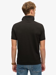 Superdry Black City Pique Polo Shirt - Image 3 of 5