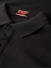 Superdry Black City Pique Polo Shirt - Image 5 of 5