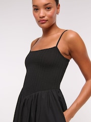 Abercrombie & Fitch Dipped Waist Strappy Midi Dress - Image 3 of 5