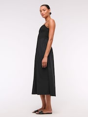 Abercrombie & Fitch Dipped Waist Strappy Midi Dress - Image 4 of 5