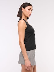 Abercrombie & Fitch Asymetric Button Through Longline Knitted Top - Image 2 of 6