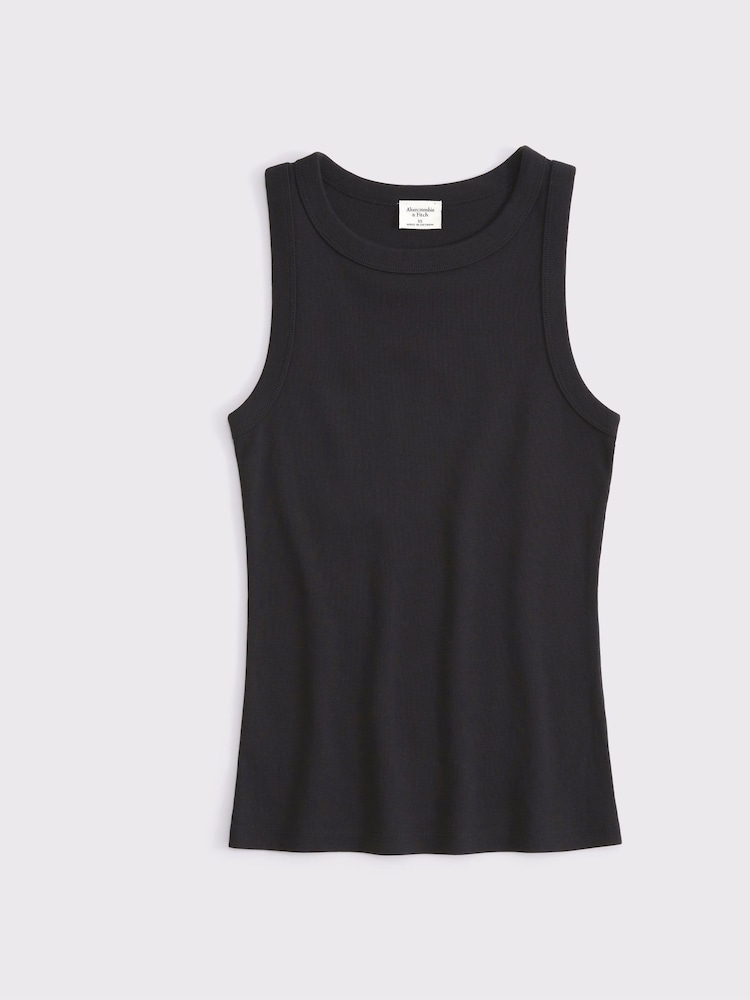 Preto - Abercrombie & Fitch Ribbed Tank Top - Imagem 5 de 5