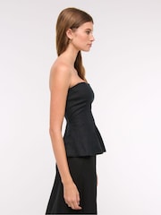 Abercrombie & Fitch Strapless Peplum Tailored Tube Top - Image 2 of 6