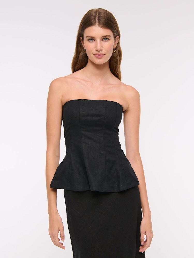 Buy Abercrombie & Fitch Strapless Peplum Tailored Tube Top from Next USA