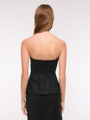 Abercrombie & Fitch Strapless Peplum Tailored Tube Top - Image 4 of 6