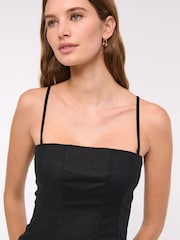 Abercrombie & Fitch Strapless Peplum Tailored Tube Top - Image 5 of 6