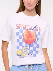 Abercrombie & Fitch Oversized Fruit Graphic Print Short Sleeve T-Shirt - Image 2 of 6