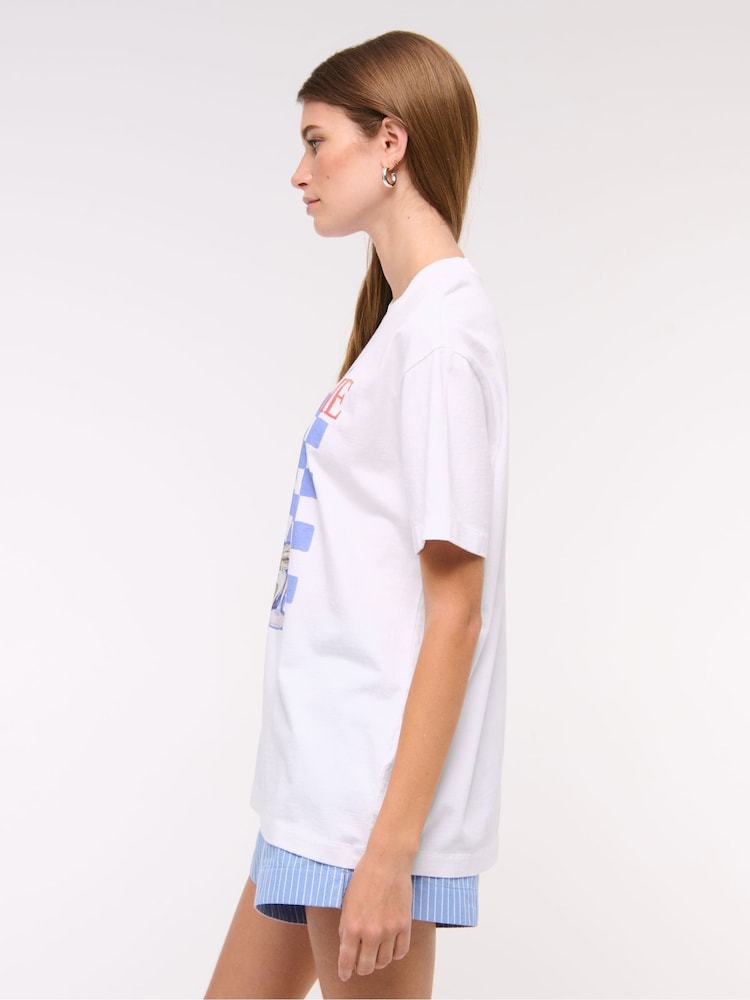 Abercrombie & Fitch Oversized Fruit Graphic Print Short Sleeve T-Shirt - Image 5 of 6