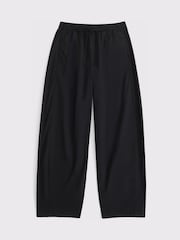 Abercrombie & Fitch Poplin Pull On Barrel Leg 100% Cotton Trousers - Image 6 of 6