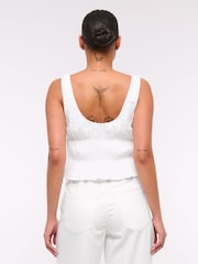 Abercrombie & Fitch Ruched Tie Front Top - Image 5 of 8