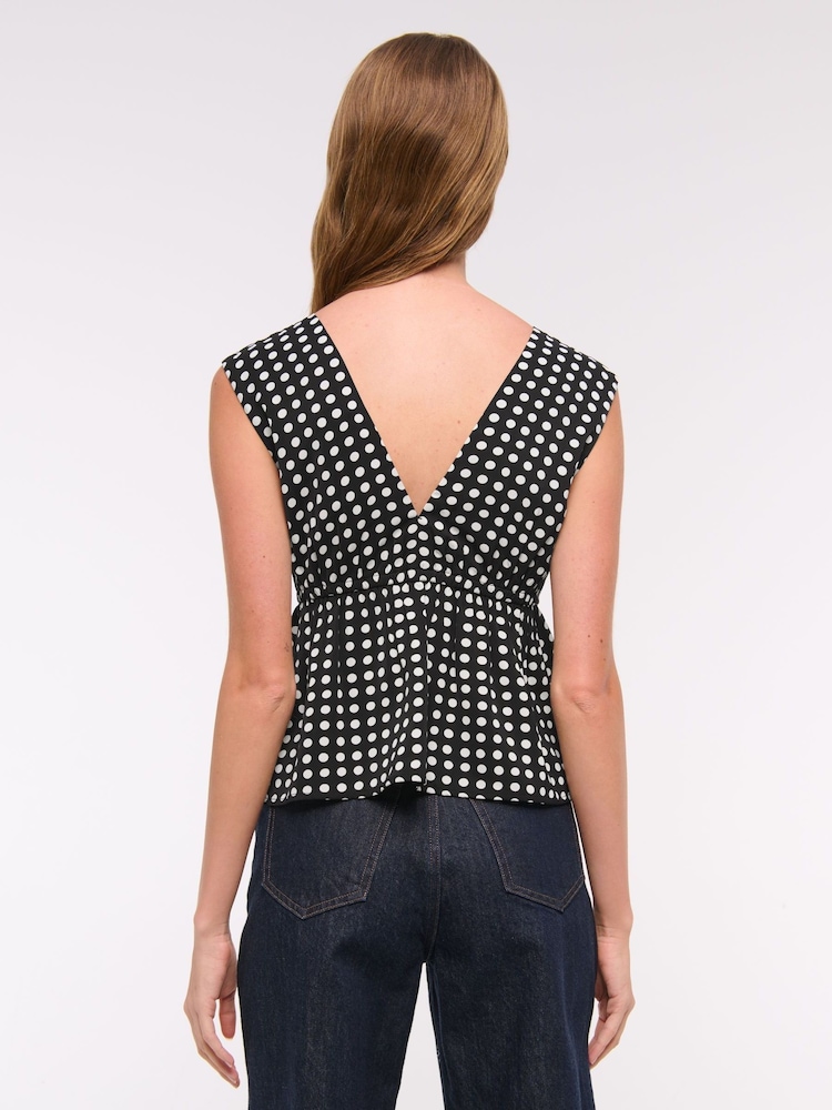 Abercrombie & Fitch Plunge Tie Front Sleeveless Top - Image 2 of 6