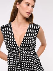 Abercrombie & Fitch Plunge Tie Front Sleeveless Top - Image 5 of 6
