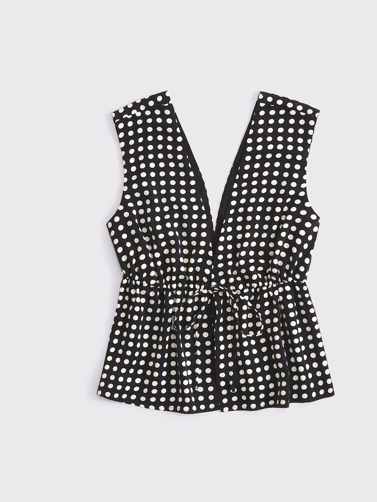 Abercrombie & Fitch Plunge Tie Front Sleeveless Top - Image 6 of 6