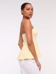 Abercrombie & Fitch Longline Peplum Tube Top - Image 2 of 6