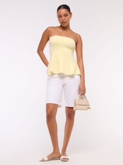 Abercrombie & Fitch Longline Peplum Tube Top - Image 3 of 6