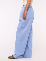 Abercrombie & Fitch Stripe Cotton Poplin Pull On Trousers - Image 3 of 7