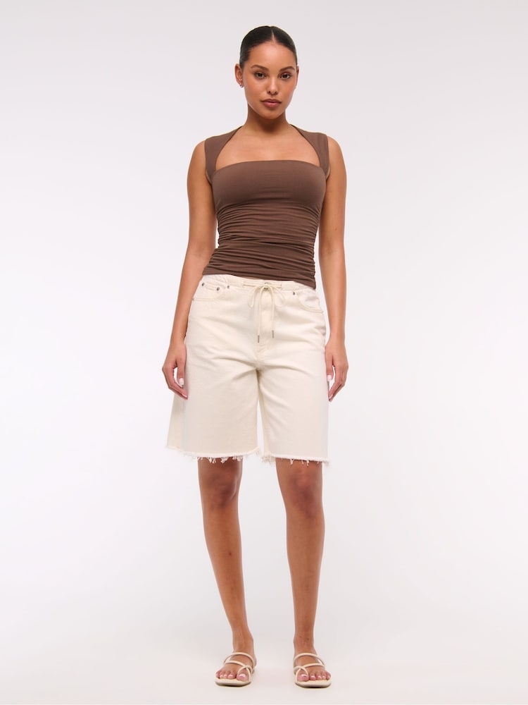 Abercrombie & Fitch Seamless Square Neck Top - Image 1 of 6