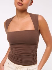 Abercrombie & Fitch Seamless Square Neck Top - Image 4 of 6